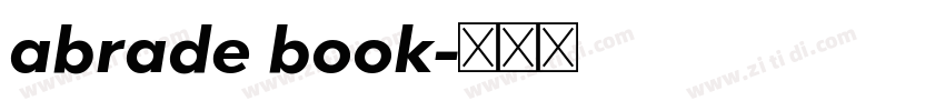 abrade book字体转换